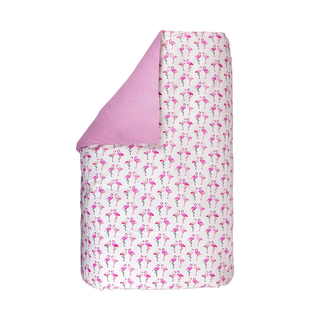 BINK Bedding dekbedovetrek 100x135 cm flamingo, Flamingo