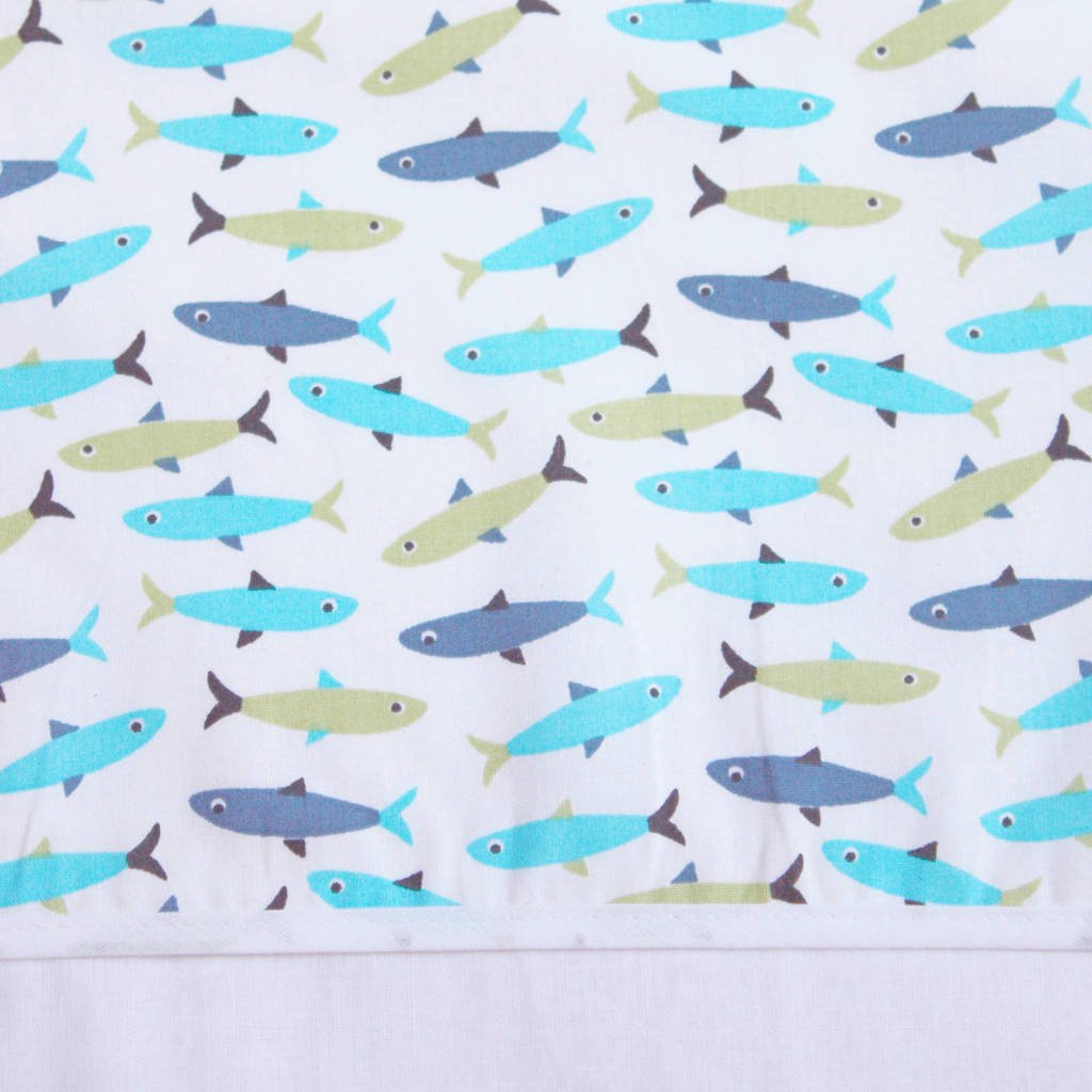 BINK Bedding baby wieglaken 75x100 cm forel blue, Forel Blue