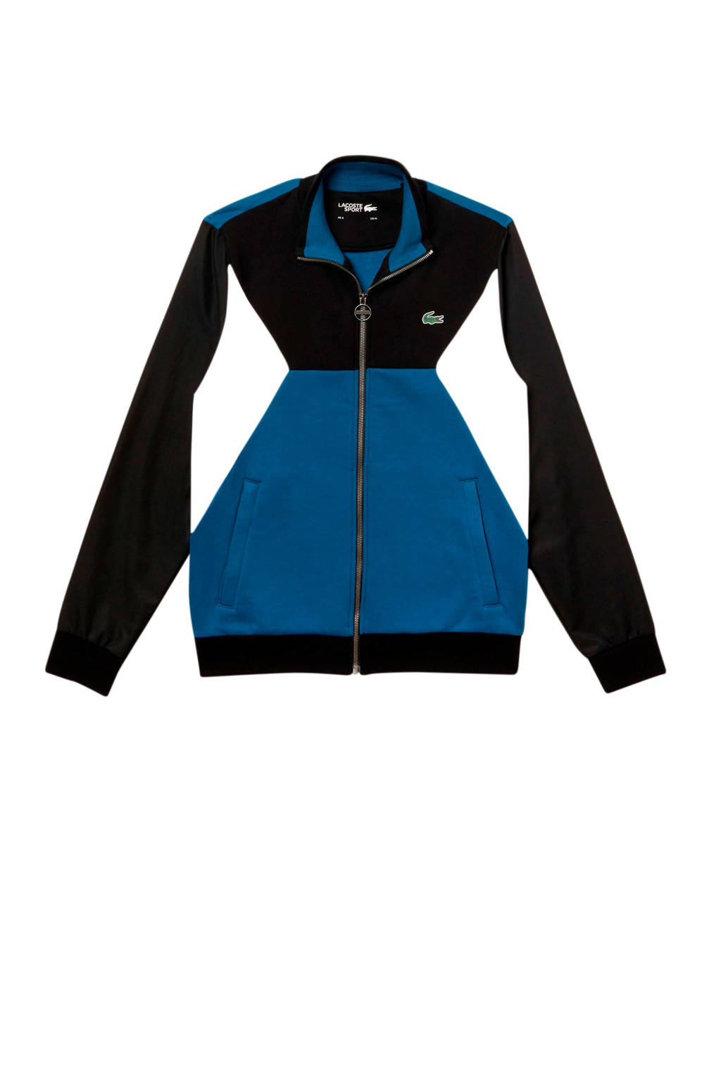 Lacoste vest zwart/blauw/wit, Zwart/blauw/wit