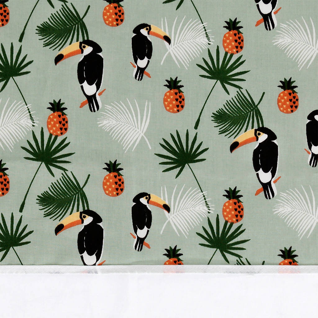 BINK Bedding ledikantlaken 100x150 cm toekan, Toekan