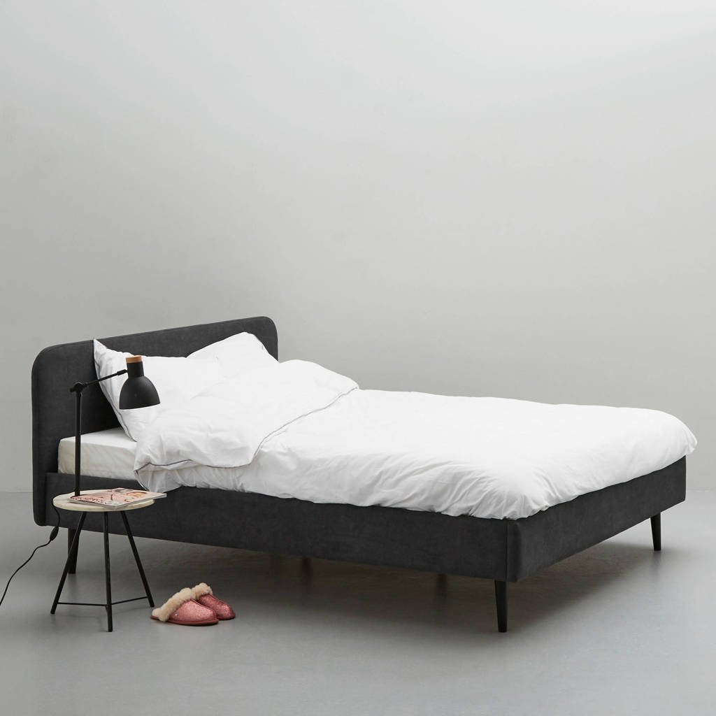 Wehkamp Home bed Portland  (140x200 cm), Antraciet