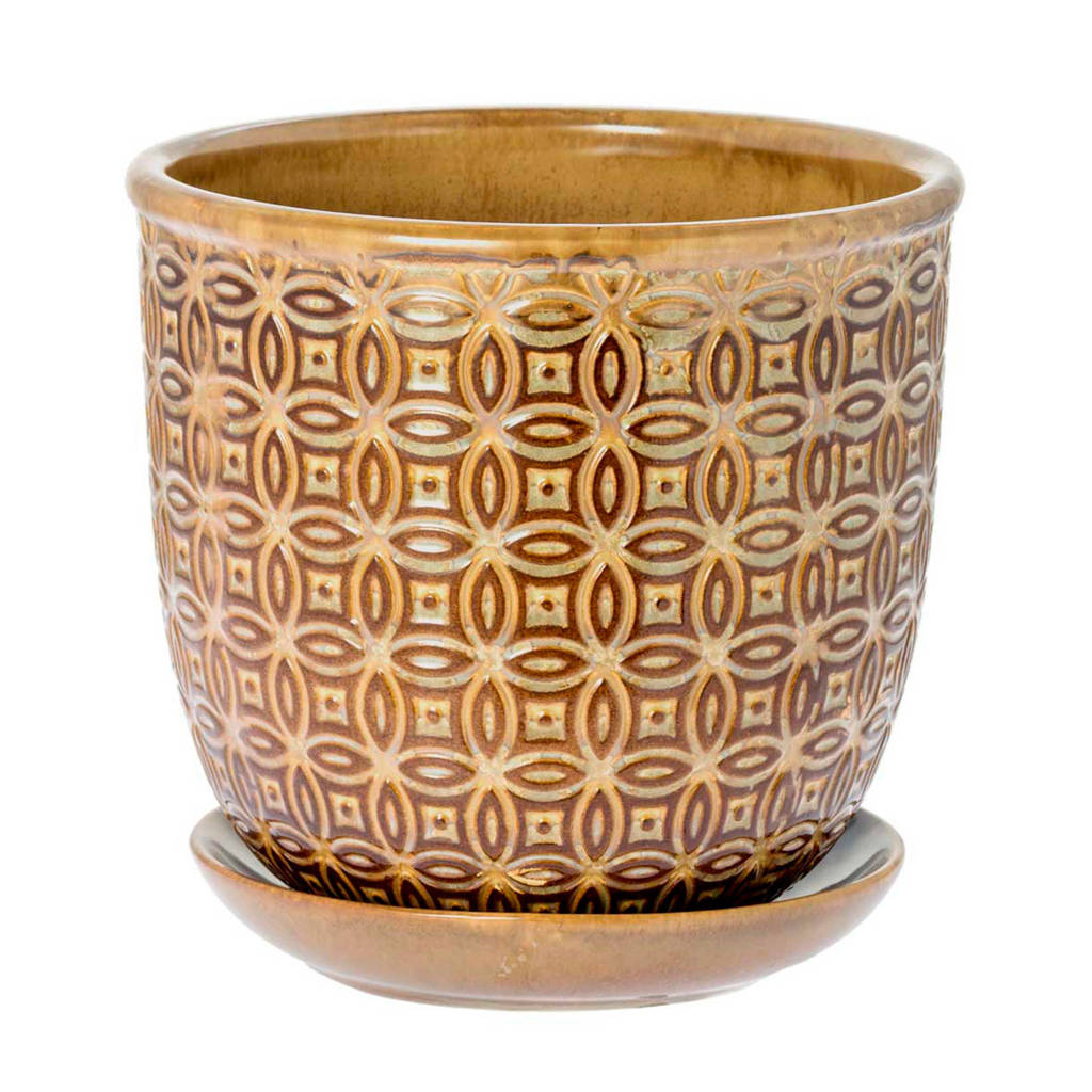 Riverdale bloempot, Beige