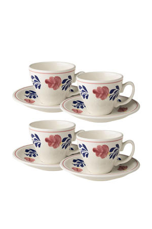 kop en schotel (set van 4)
