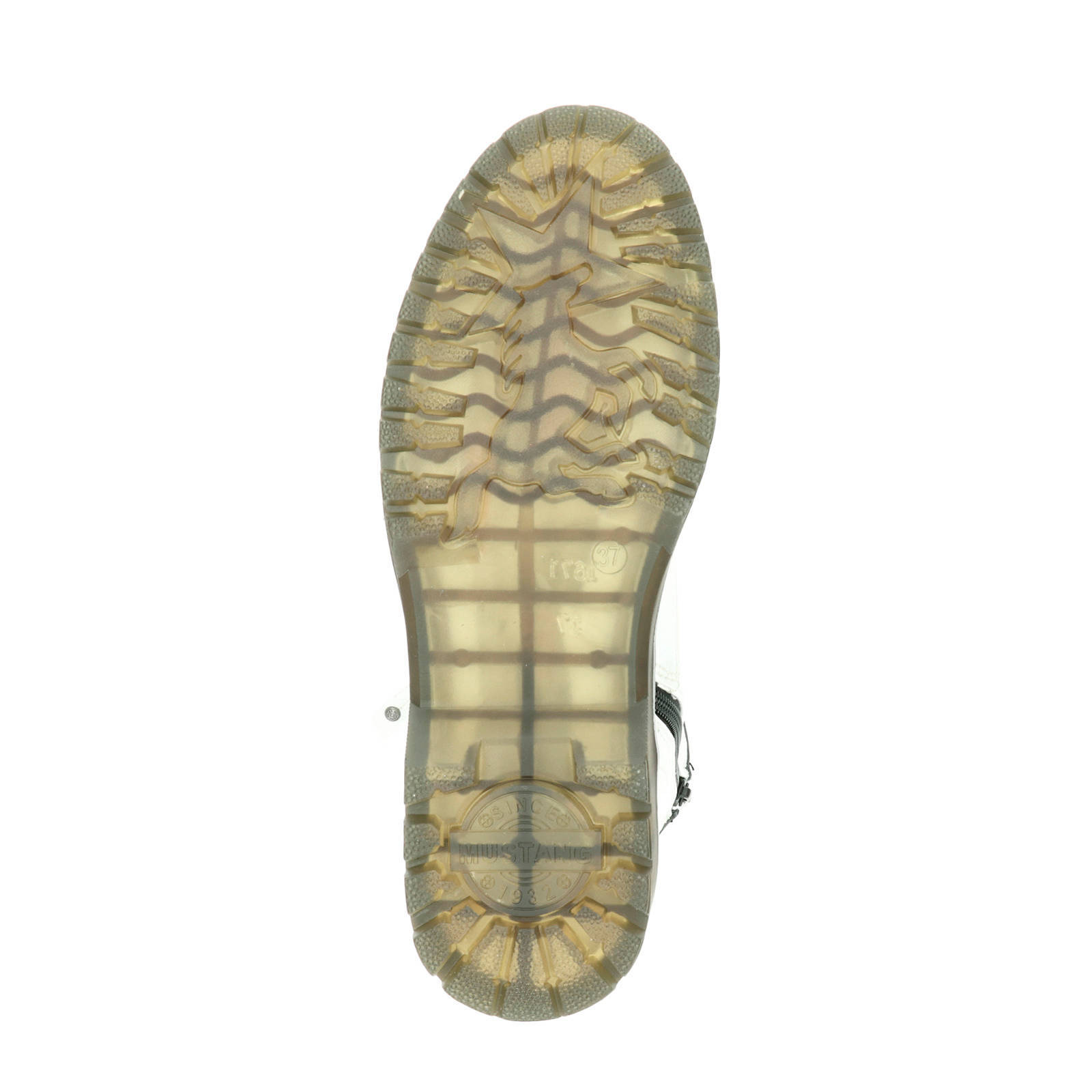 Mustang lak veterboots wit | wehkamp