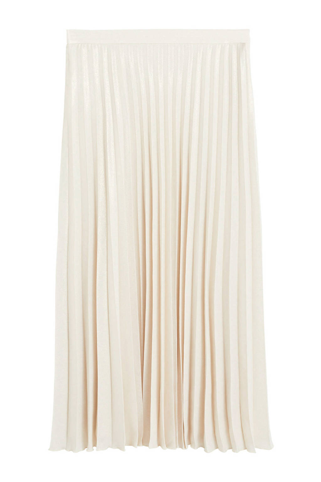 Mango plissé rok lichtbeige, Lichtbeige