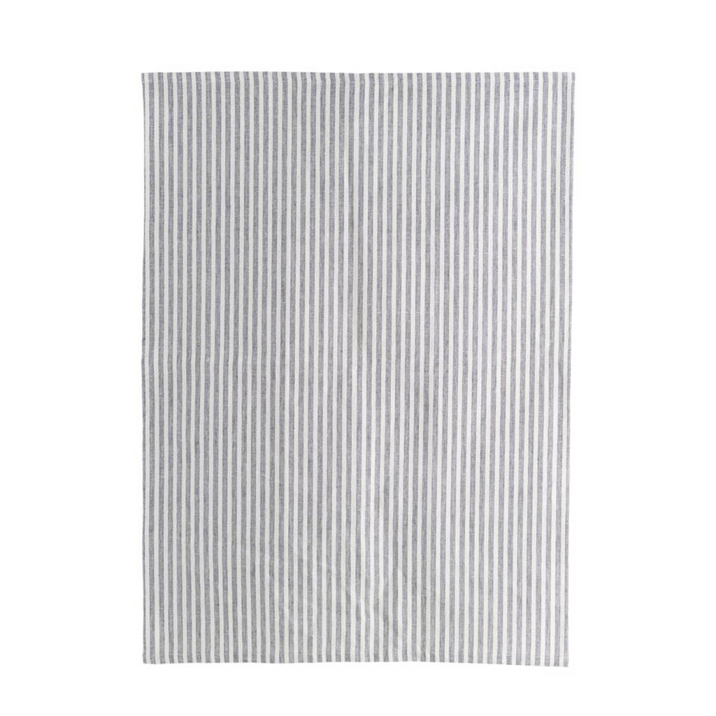 House Doctor Polly theedoek (50x70 cm), Grijs/wit