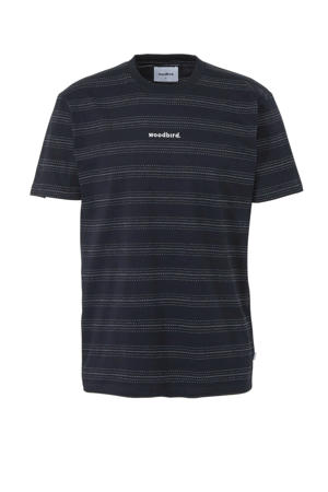 T-shirt met all over print marine