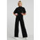 SisterS Point straight jumpsuit zwart