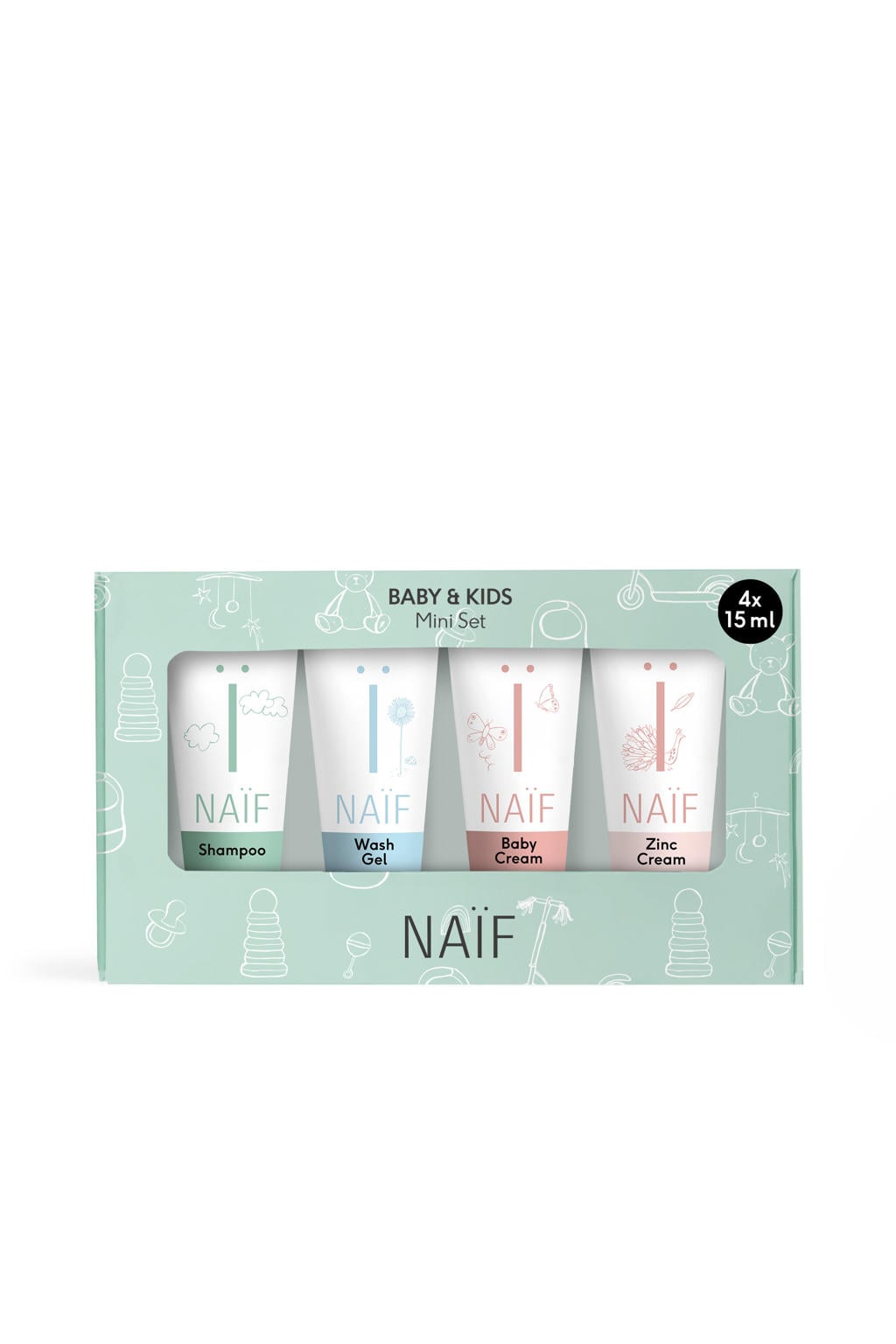 NAÏF Baby & Kids Mini Set - 4 x 15 ml