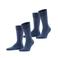 FALKE Happy sokken - donkerblauw melange (set van 2)