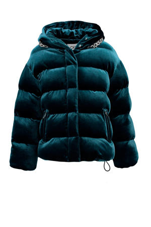 fluwelen winterjas Gabiny petrol