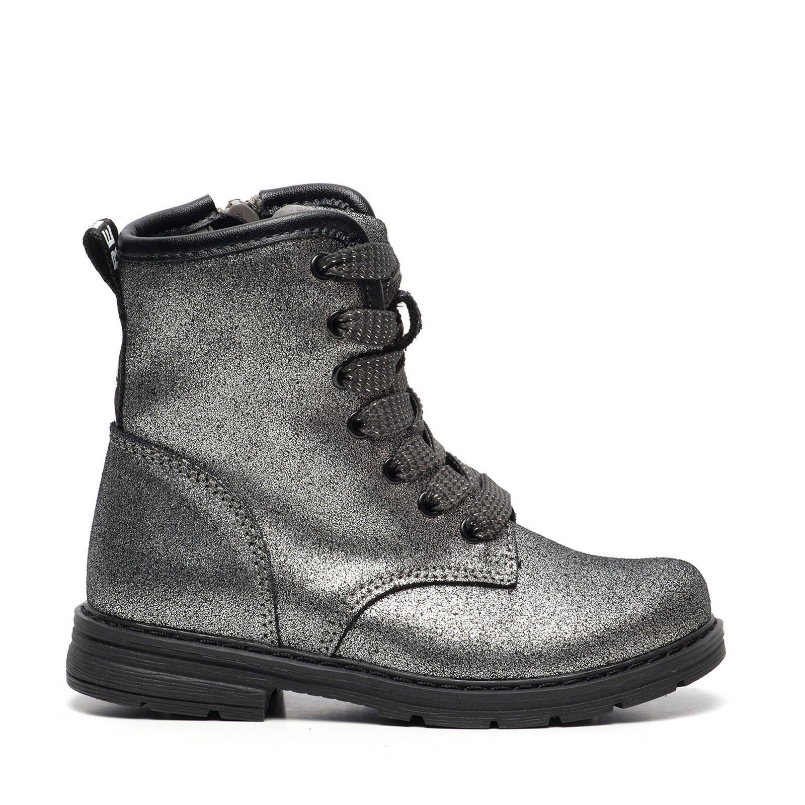 Scapino TwoDay leren veterboots zilver | wehkamp
