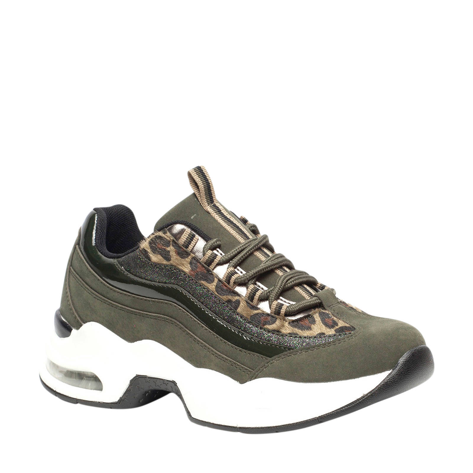 Scapino Blue Box sneakers dierenprint groen | wehkamp