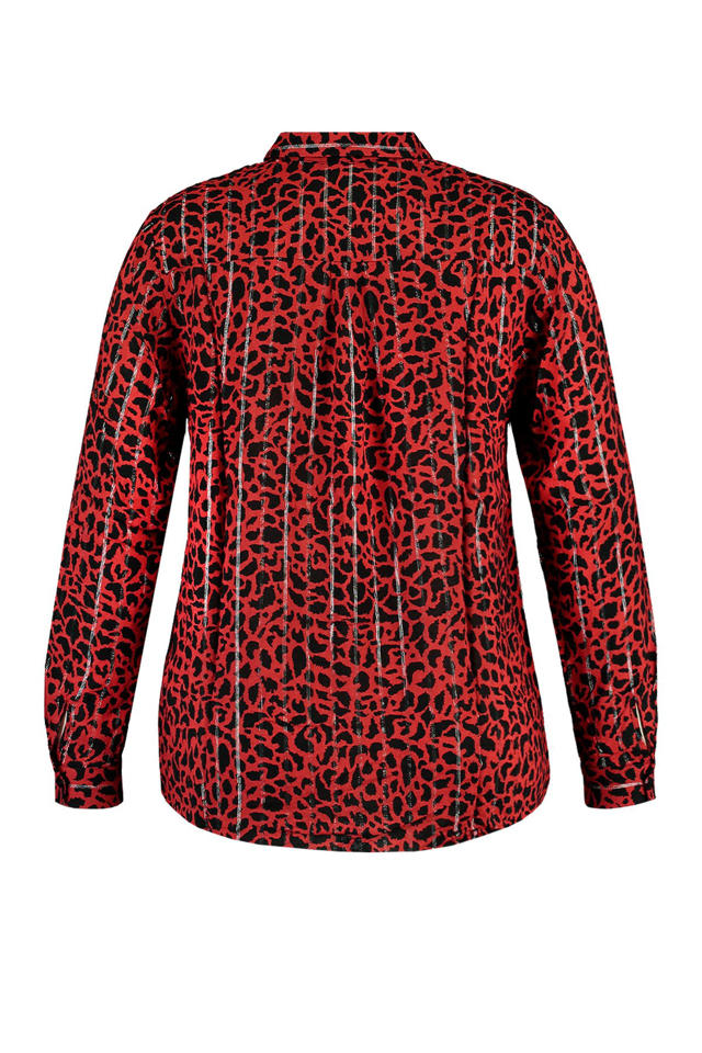 Trillen Geslaagd Absorberen MS Mode blouse met panterprint rood/zwart | wehkamp
