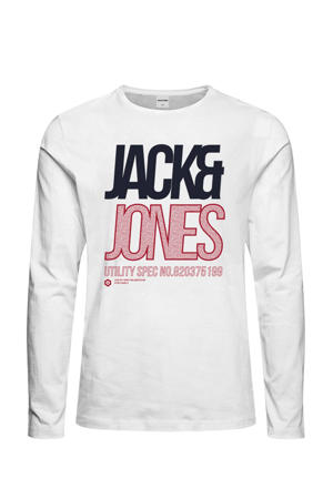 T-shirt met printopdruk wit