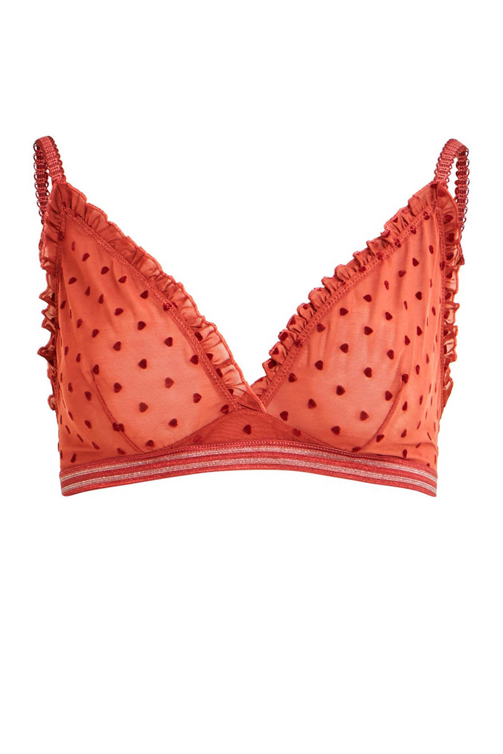VILA bralette Viditte brique, Brique