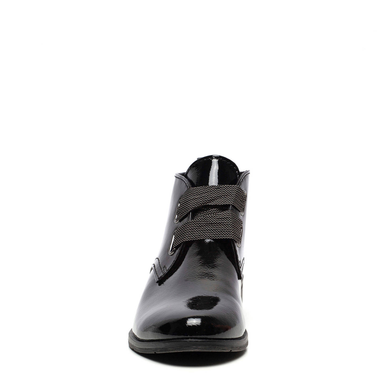 Scapino Nova halfhoge veterschoenen zwart | wehkamp