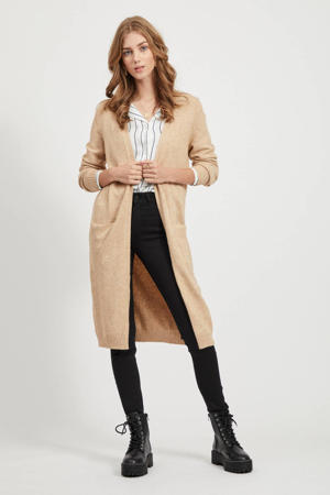 gebreid vest beige