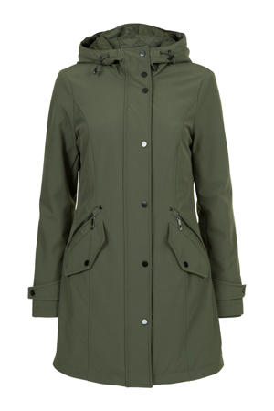 Regulier parka legergroen