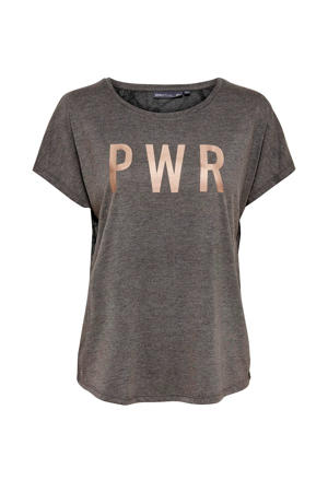 sport T-shirt antraciet