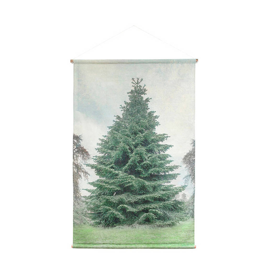 HKliving canvas wandkaart kerstboom (120x80 cm)