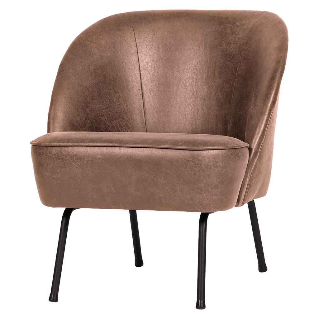 WOOOD Vogue Fauteuil - Leer - Cognac - 69x57x70