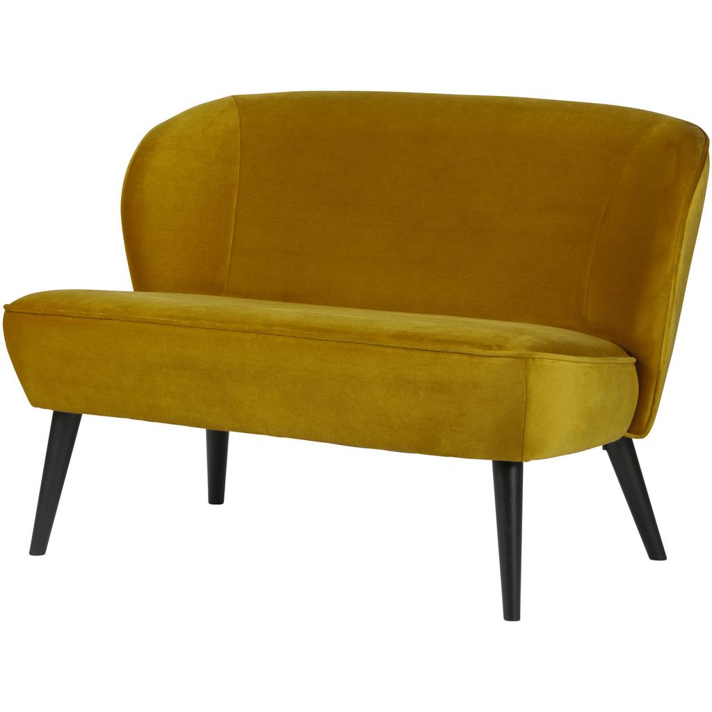 WOOOD WOOOD Sara Bankje - Velvet - Oker - 73x110x72