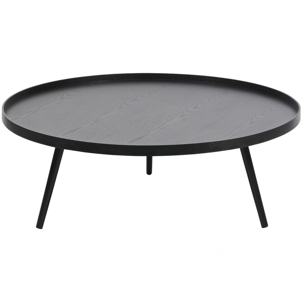 WOOOD WOOOD Mesa Bijzettafel XXL - Hout - Zwart - 36xØ100