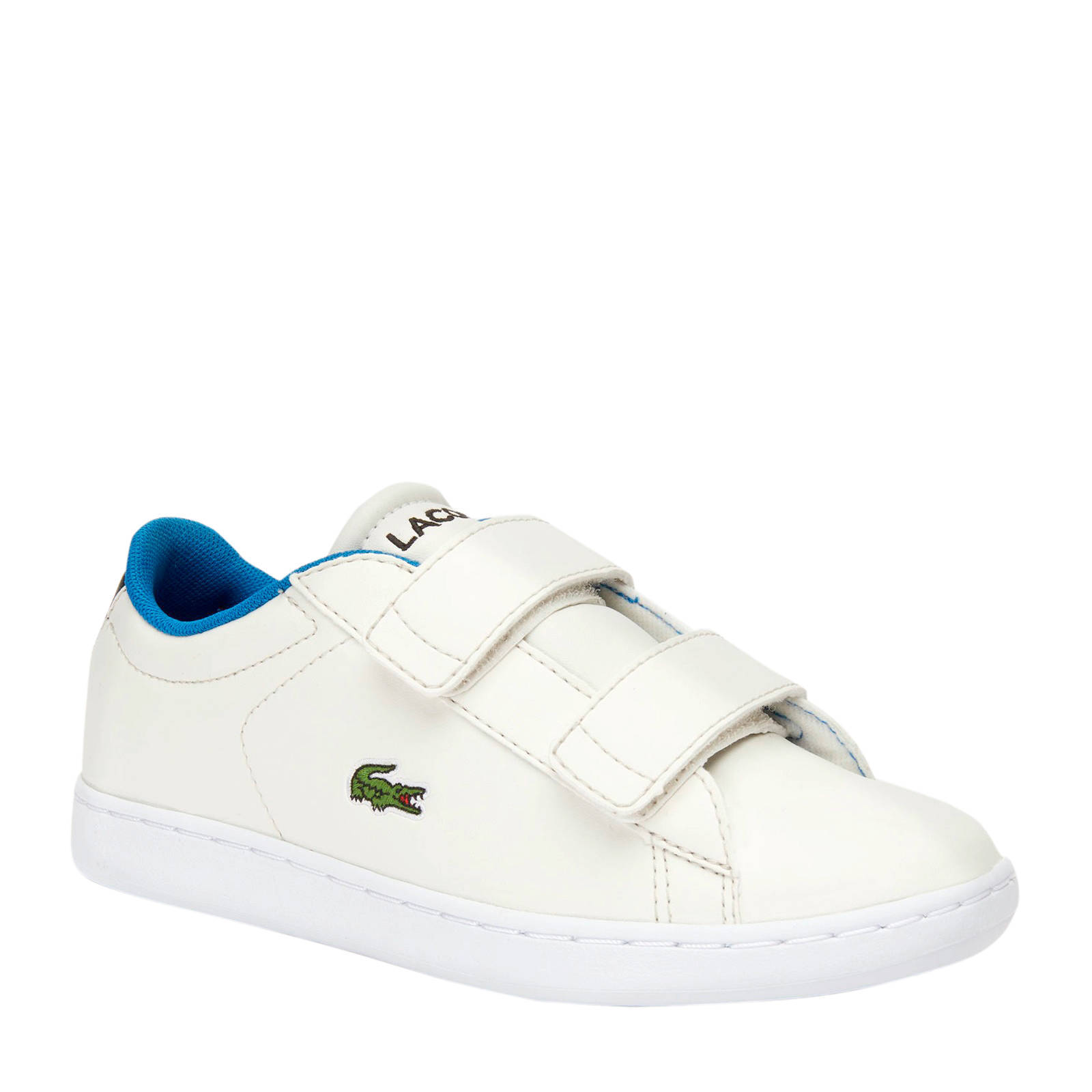 Lacoste Carnaby Evo 319 sneakers offwhite/blauw | wehkamp