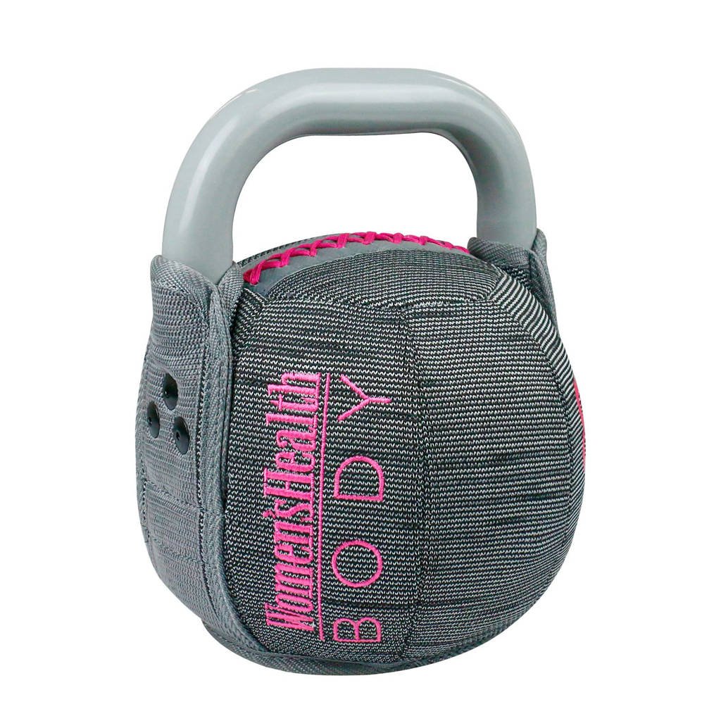 Women’s Health Soft Kettlebell - 10 kg, Grijs/roze