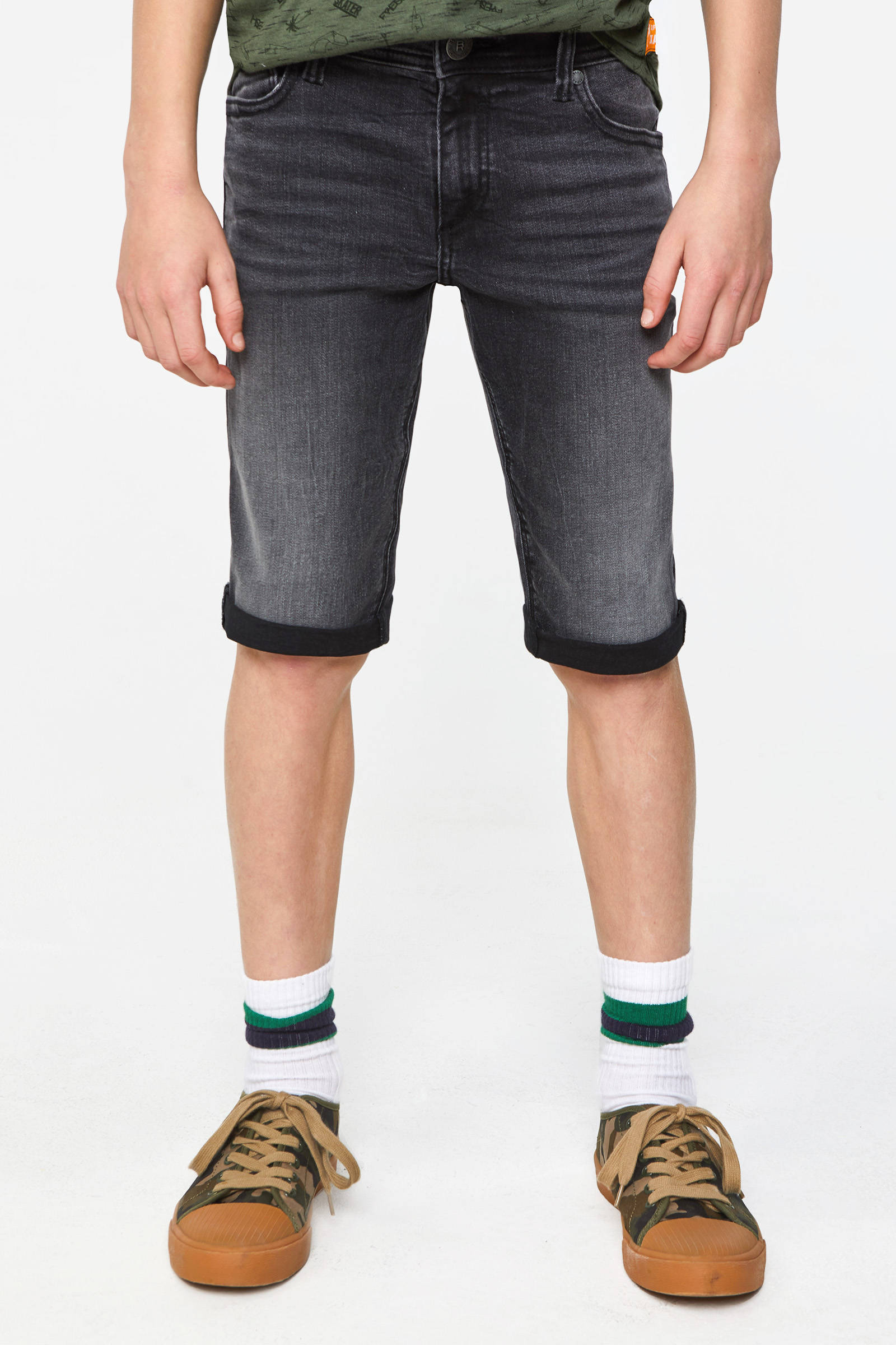 WE Fashion Blue Ridge jeans bermuda zwart bleached | wehkamp Bleached sweatshirt Zwartbleached HEREN | H&M NL