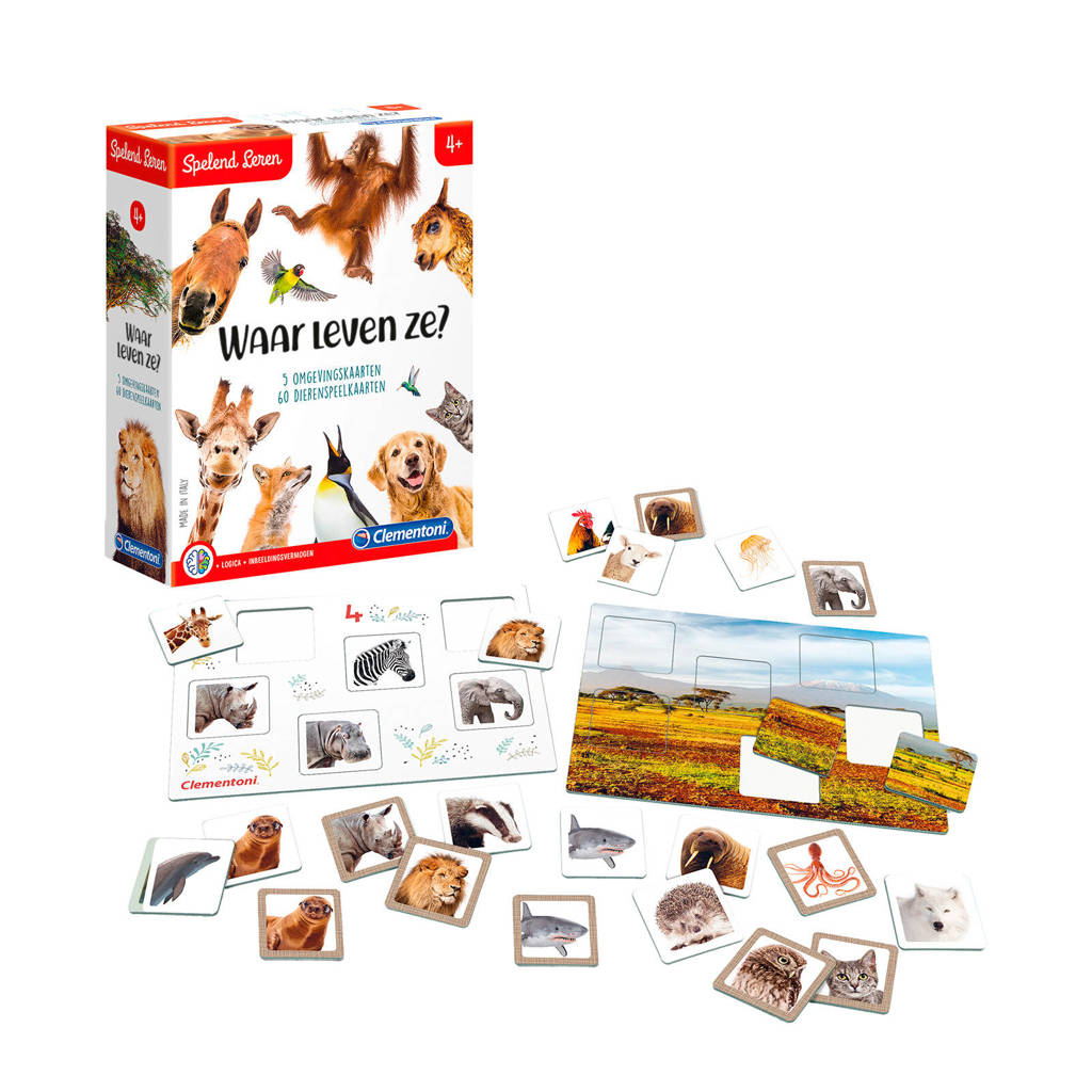 Clementoni Spelend Leren dieren bingo