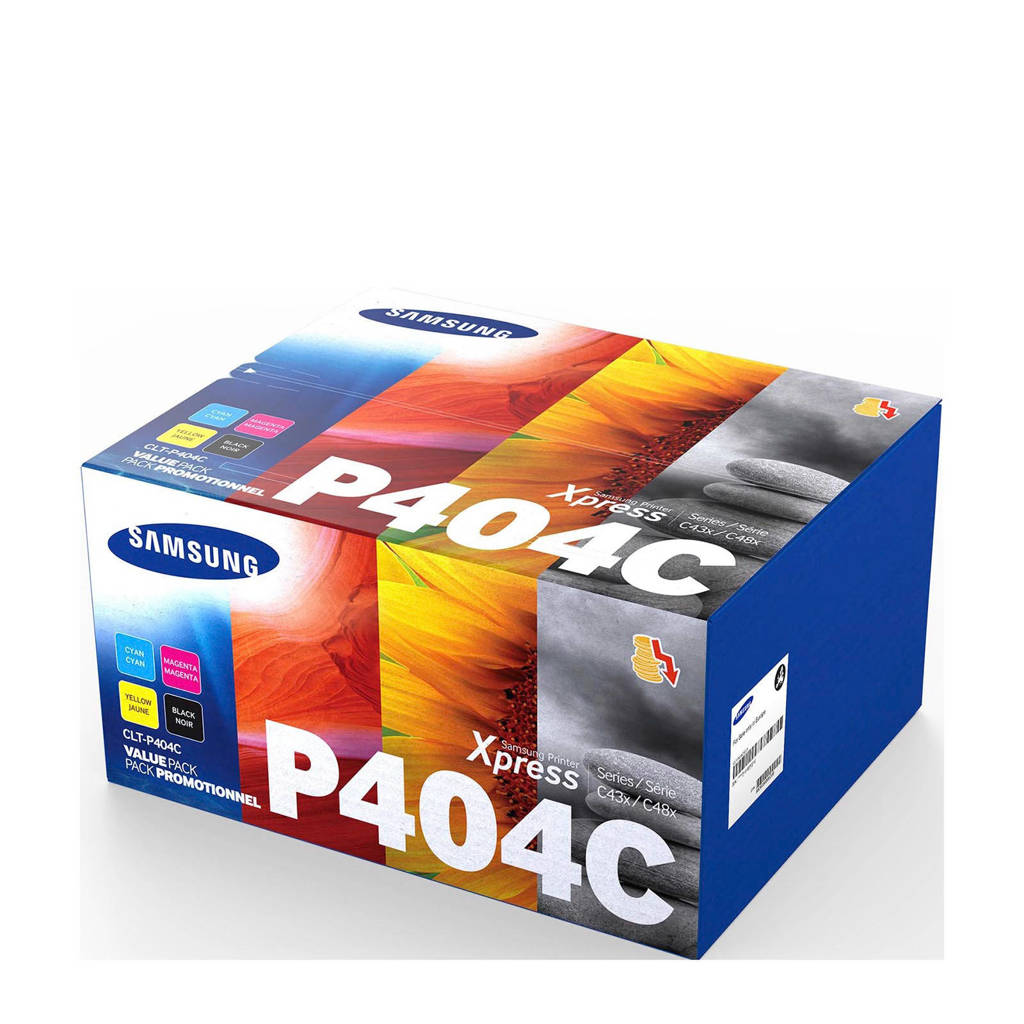 Samsung CLT-P404C/ELS tonercartridge valuepack, zwart, cyaan, magenta, geel