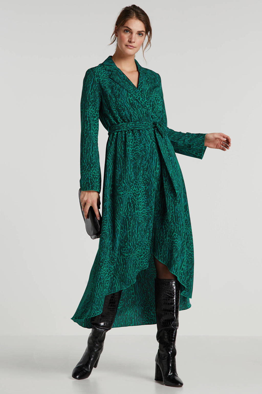 Wonderbaarlijk Colourful Rebel maxi jurk met luipaardprint groen | wehkamp NI-74