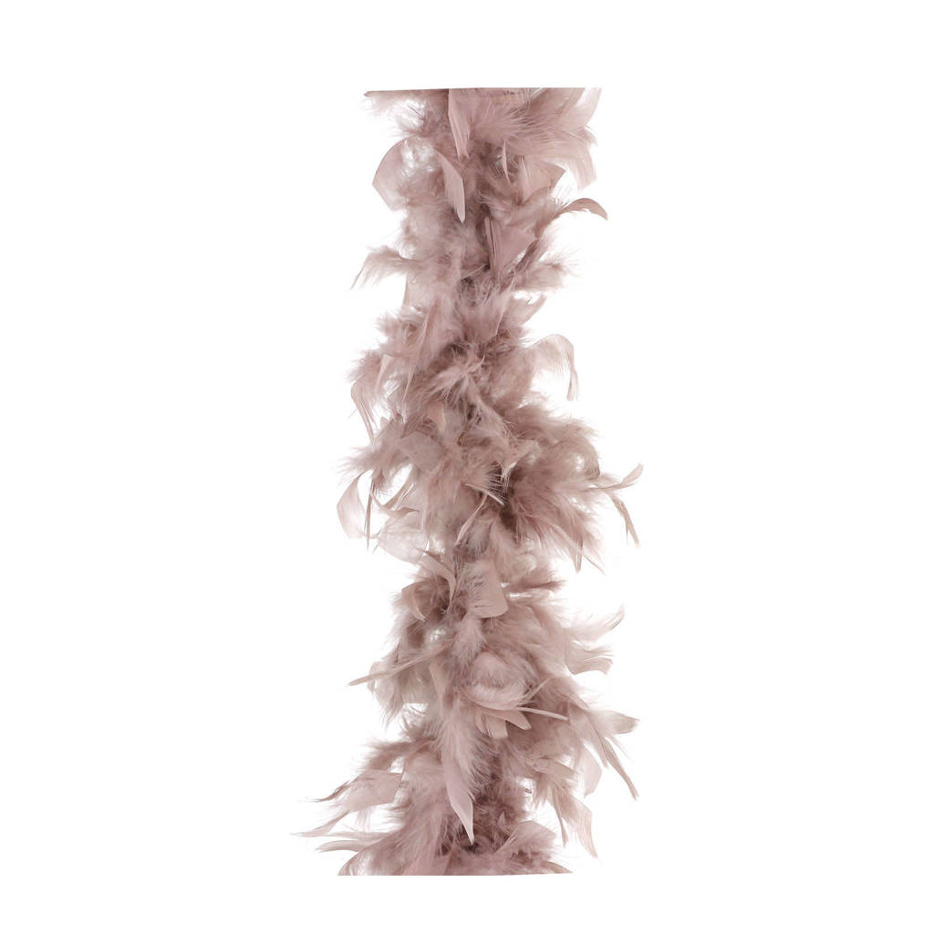 House of Seasons kerstdecoratie boa, Roze