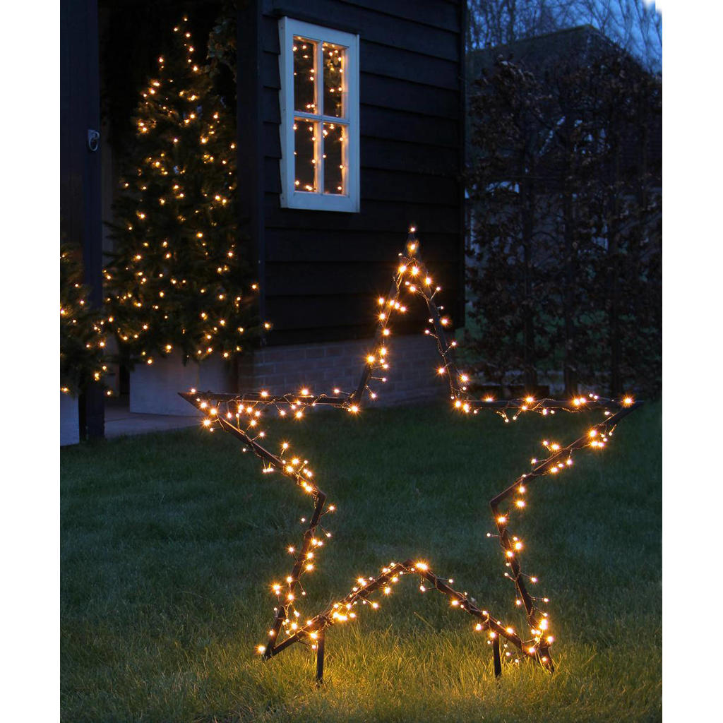 Luca Lighting kerst tuinsteker kerstster (60x73 cm) (150 LED) wehkamp