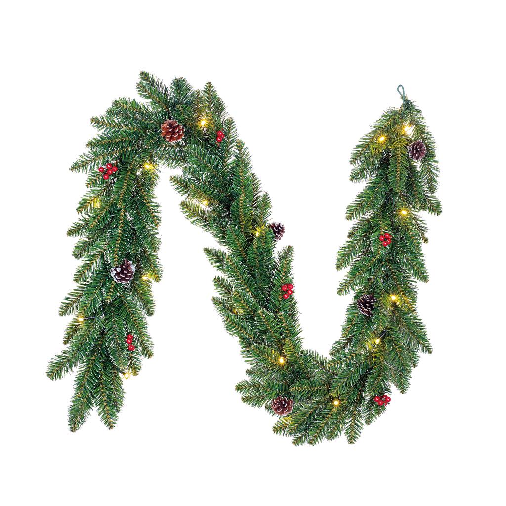 Black Box kerst guirlande Creston met verlichting(180 cm)