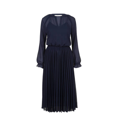 Steps semi transparante jurk blauw Steps semi transparante jurk blauw