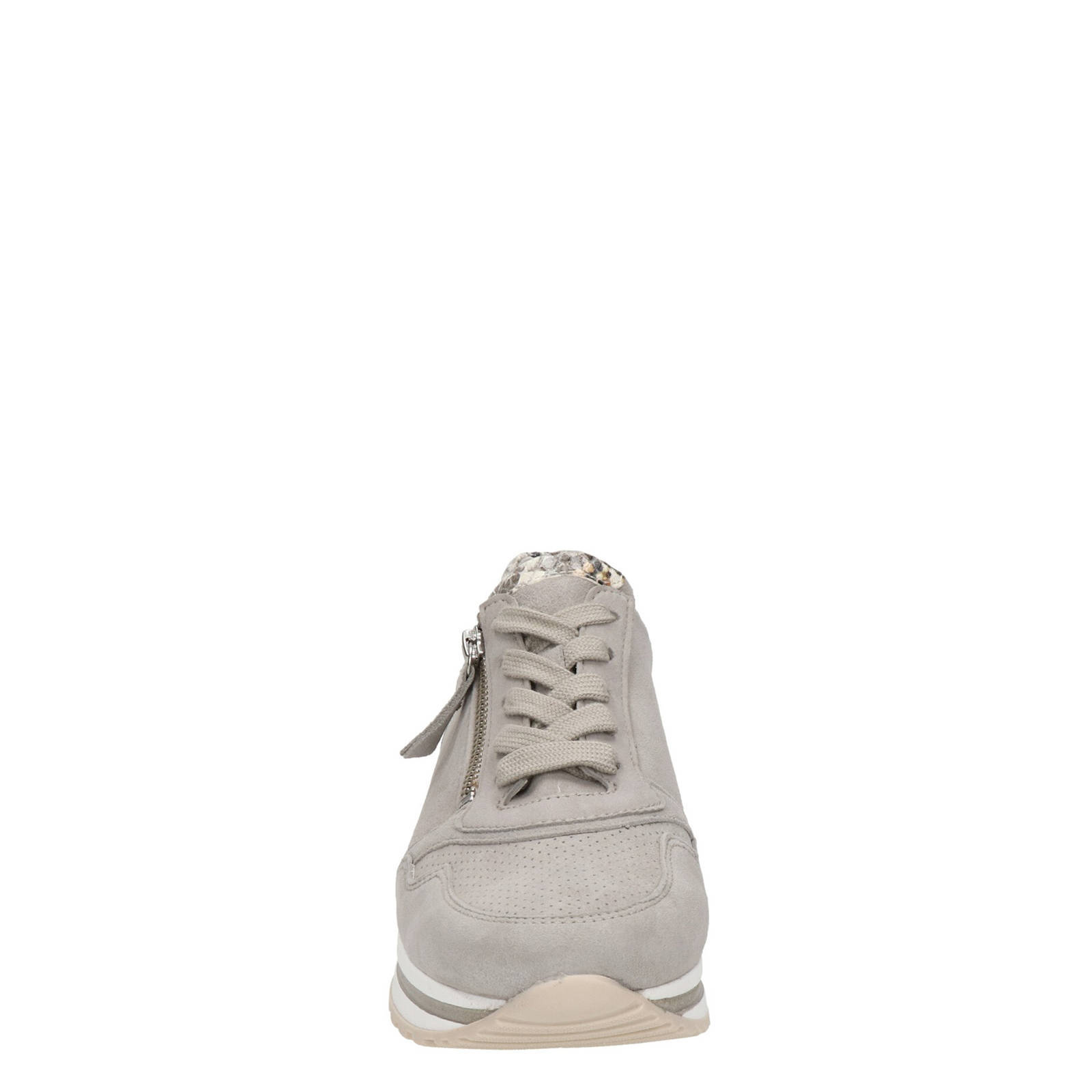 Gabor suède sneakers beige/slangenprint | wehkamp