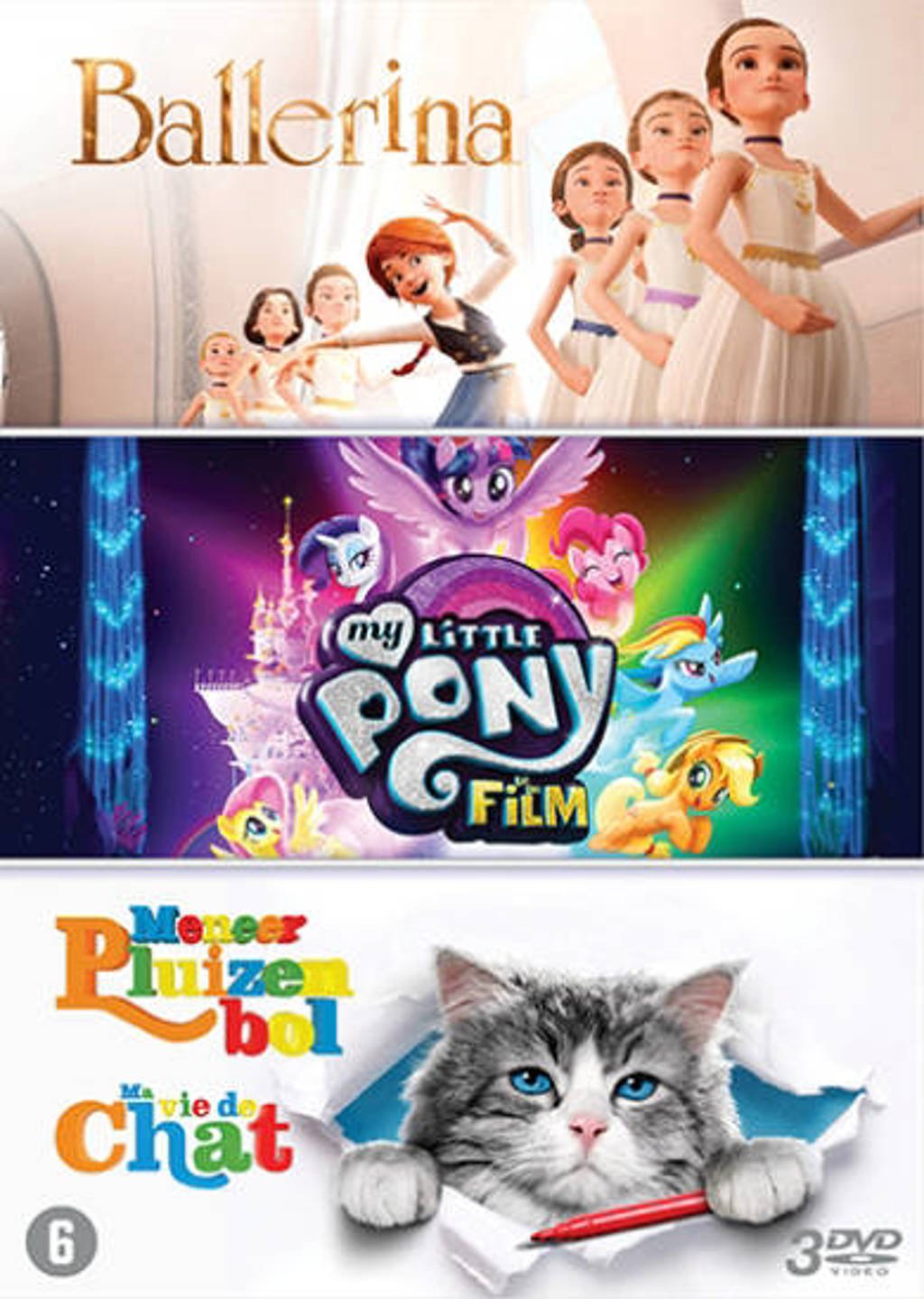 Ballerina + My little pony + Meneer Pluizenbol (DVD)