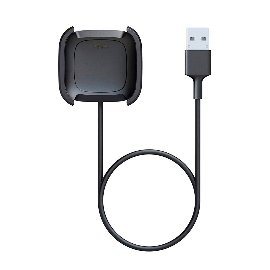 Fitbit Versa 2 oplaadkabel, Zwart