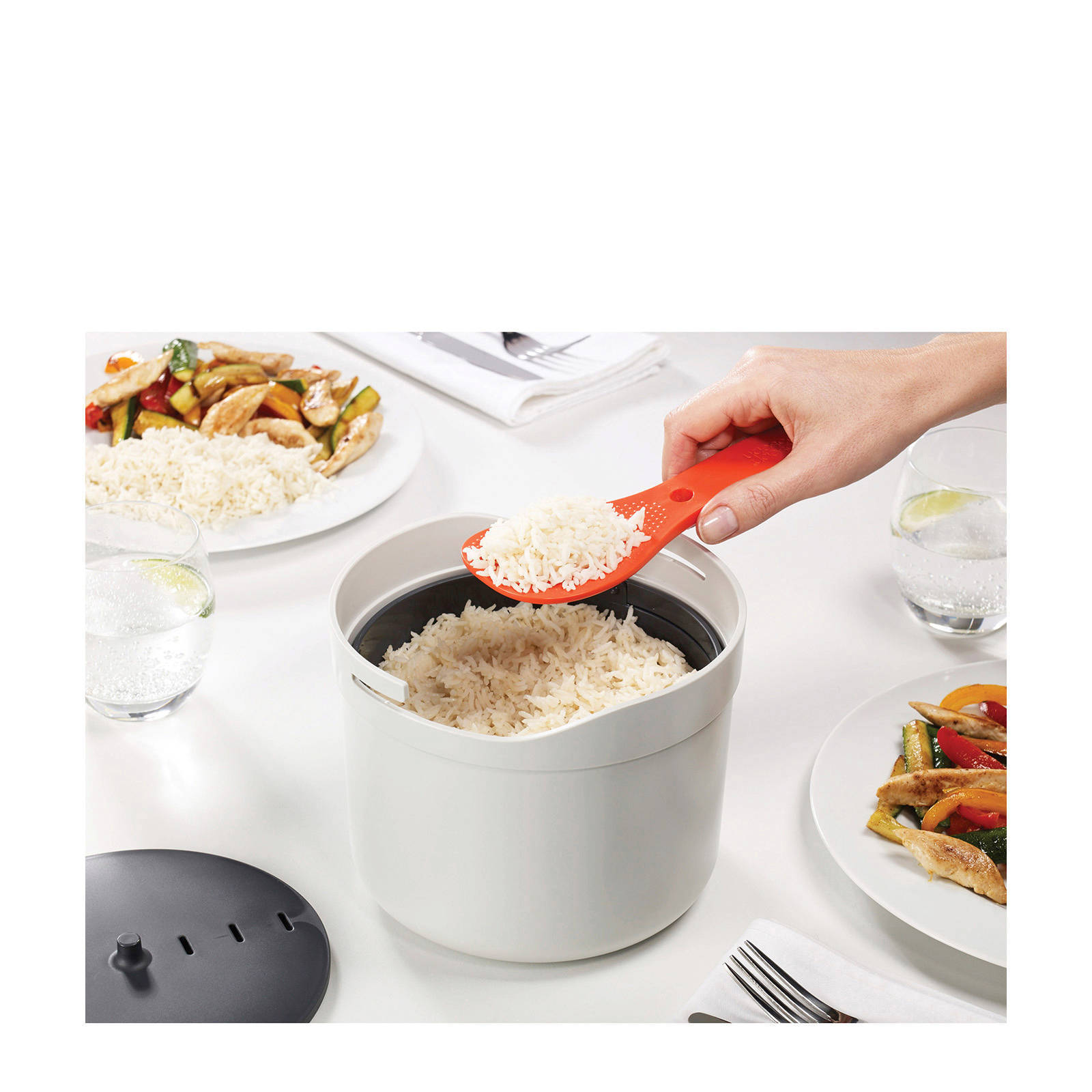 Rijstkoker Joseph Joseph M-Cuisine Oranje