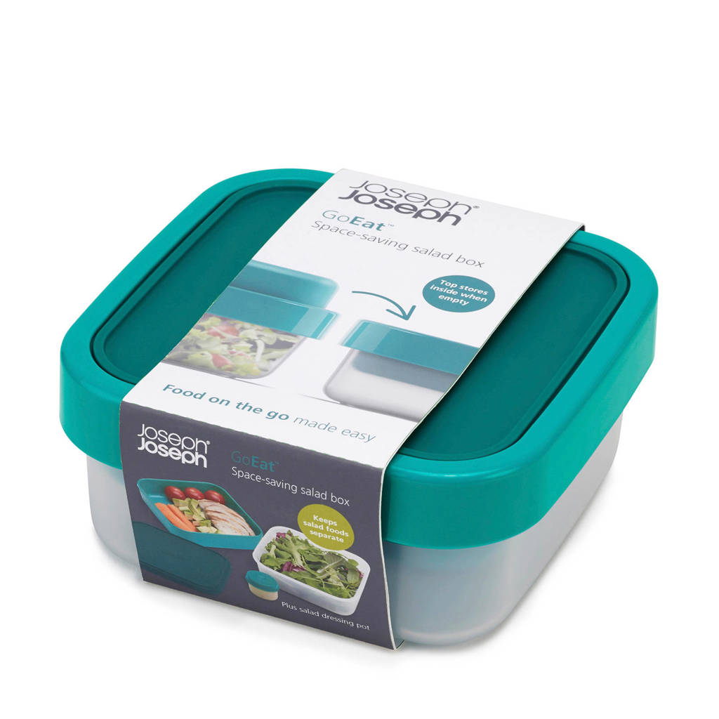 Joseph Joseph Go Eat Compact Saladebox 3 in 1, Groen