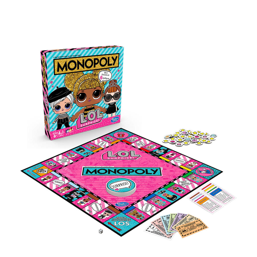 Hasbro Gaming LOL Surprise Monopoly bordspel | wehkamp