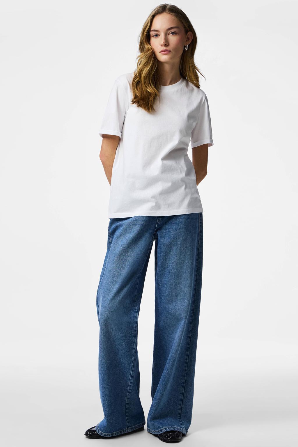 PIECES T-shirt PCRIA wit