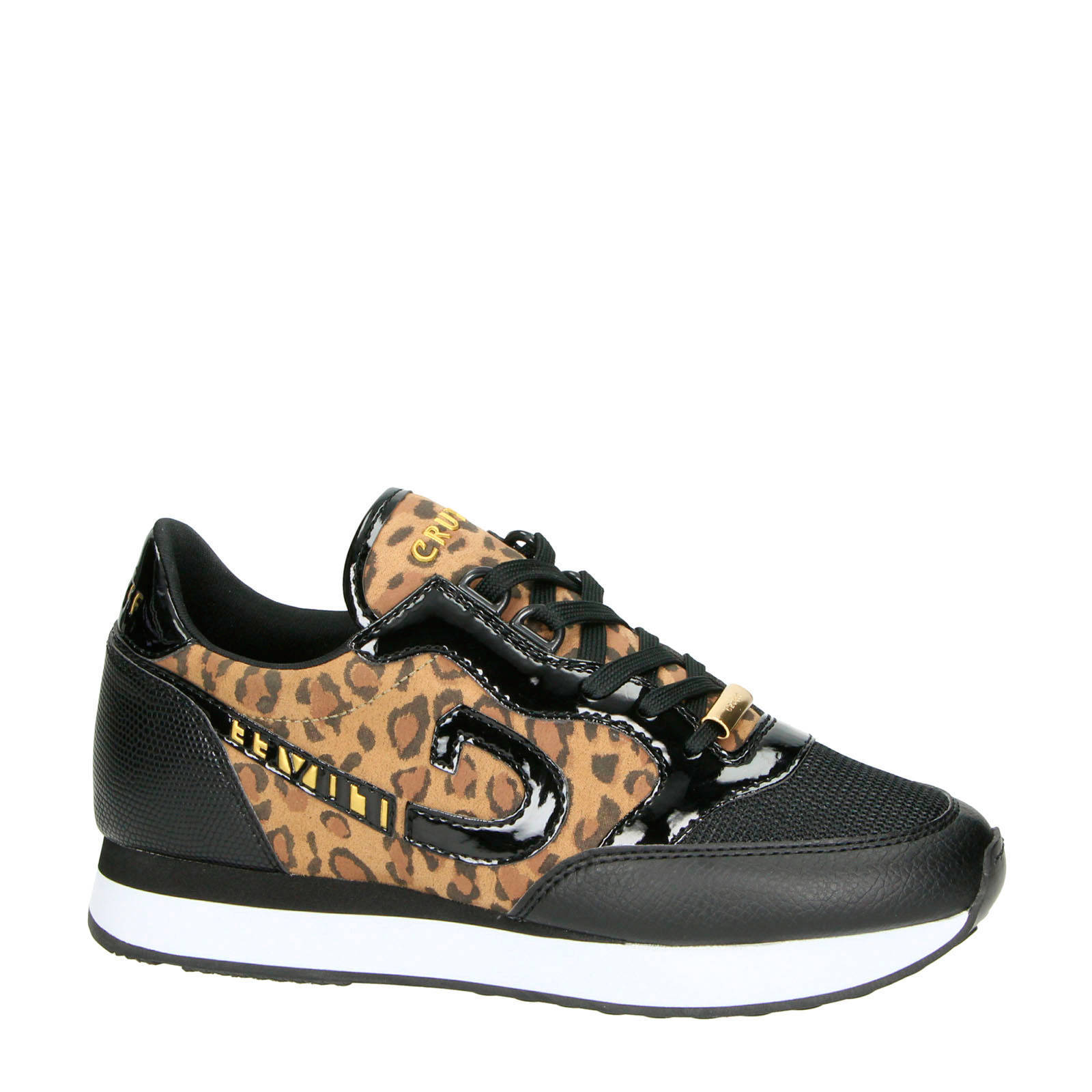 Cruyff Parkrunner sneakers panterprint bruin | wehkamp