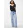 PIECES ribgebreide longsleeve PCKITTE met katoen zwart