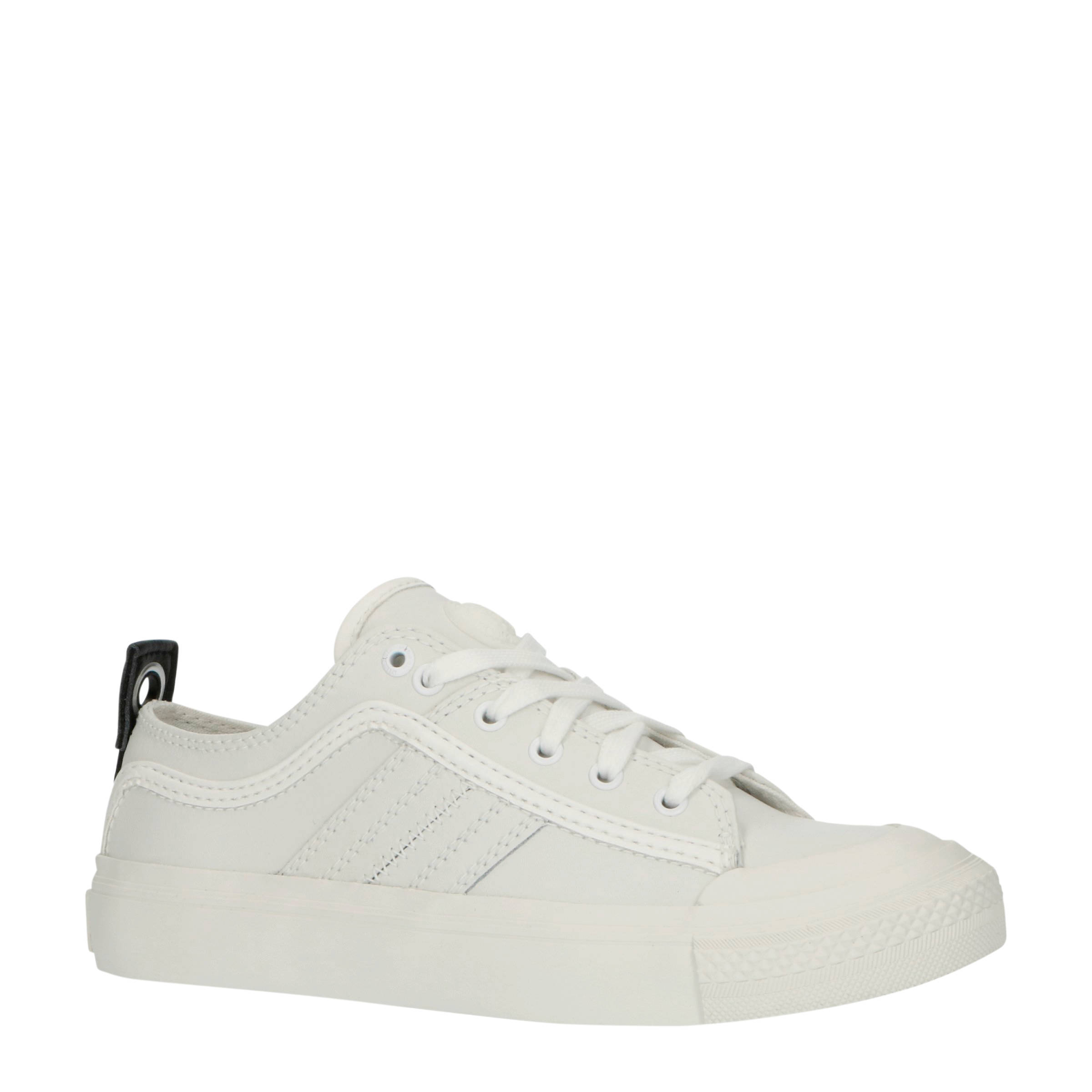 Diesel S-Astico Low Lace W leren sneakers wit - Schoenen.nl