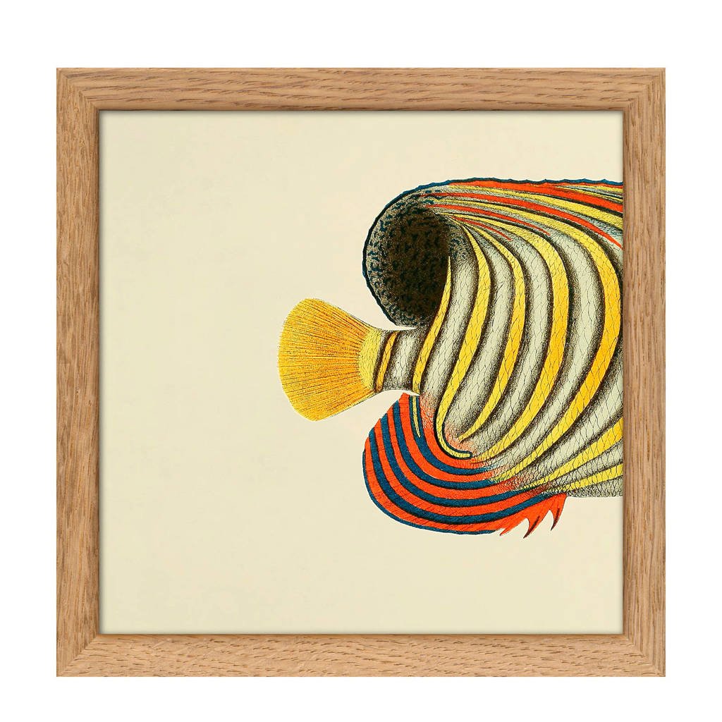 The Dybdahl Co poster Mini Half Fish (15x15 cm), Multicolor