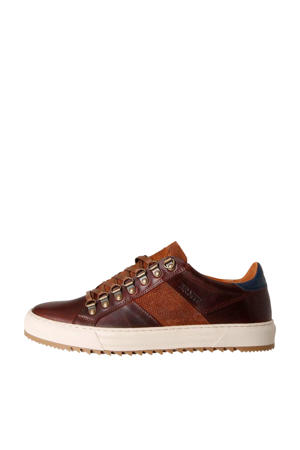 Carcavelos Low leren sneakers bruin